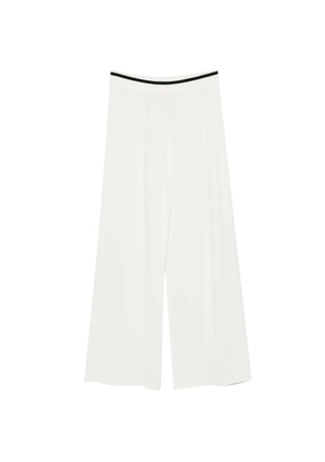 LIU JO contrast-trim palazzo pants - White