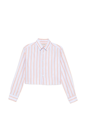 JW Anderson striped cropped shirt - Blue