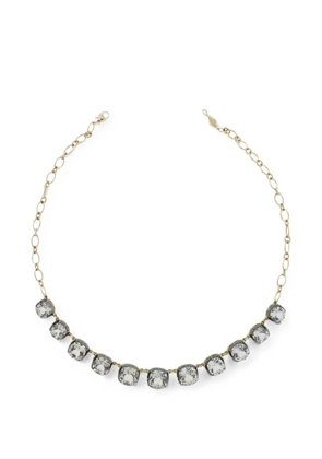 FRED LEIGHTON white topaz Collet Semi-Riviere necklace - Gold