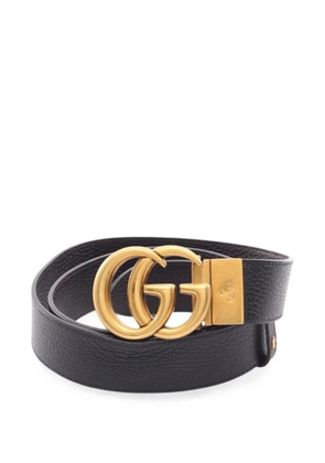 Gucci Pre-Owned 2010s GG Marmont reversible belt - Brown