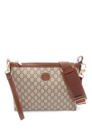 Gucci Pre-Owned 2010s GG Supreme Interlocking G messenger bag - Neutrals