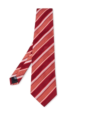 BOSS striped silk tie - Red