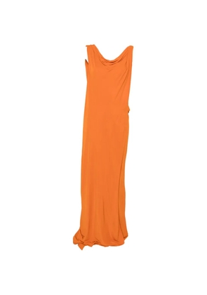 Alberta Ferretti draped cut-out maxi dress - Orange