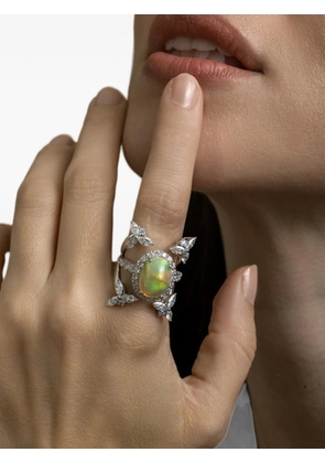 Yeprem Reign Supreme opal and diamond ring - Silver