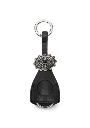 Orciani embellished leather keyrings - Black