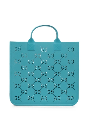 Gucci Pre-Owned 2016-2026 Kids GG Rubber tote bag - Blue