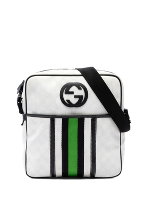 Gucci Pre-Owned 2016-2026 GG Supreme Interlocking G Web crossbody bag - White