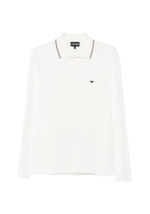Emporio Armani long-sleeve polo shirt - White