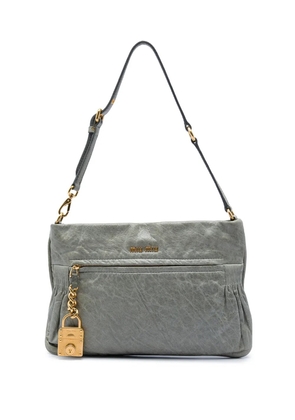 Miu Miu Pre-Owned 2010-2026 Nappa Charm shoulder bag - Grey