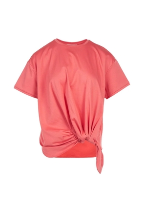Club21 Joanna knot-detail T-shirt - Orange