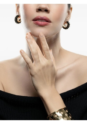 VERDURA beaded spinel hoop earrings - Gold