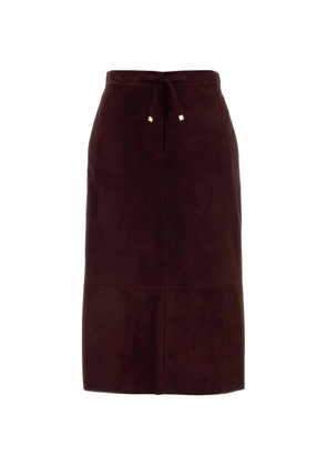 'S Max Mara Gazza suede skirt - Red