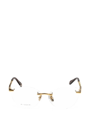 Bvlgari Serpenti rimless glasses - Gold