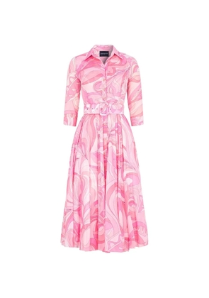 Samantha Sung Audrey Pucciesque graphic-print maxi dress - Pink