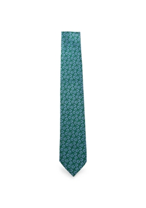 Antonio Muro floral-pattern tie - Green