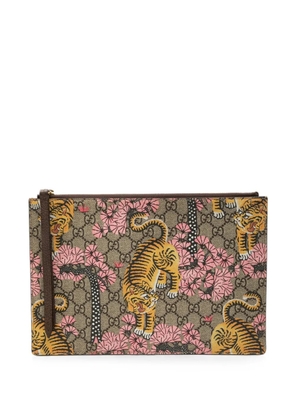 Gucci Pre-Owned 2000-2015 GG Supreme Bengal clutch bag - Neutrals