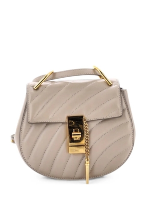 Chloé Pre-Owned Drew Bijou Quilted Leather Mini crossbody bag - Neutrals