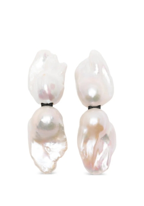 Monies Sable baroque pearl-embellished earrings - White