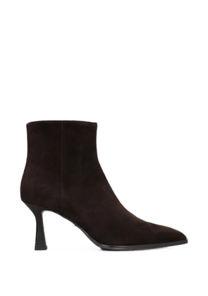 Lola Cruz pointed-toe suede ankle boots - Brown