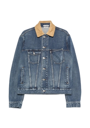JW Anderson corduroy-collar denim jacket - Blue