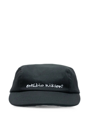 estudio niksen embroidered logo army cap - Black