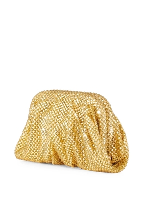 Benedetta Bruzziches Venus crystal-embellished draped clutch bag - Gold