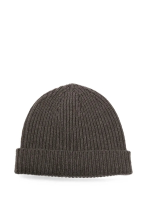 Rick Owens ribbed-knit beanie hat - Grey