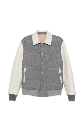 Eleventy panelled wool-blend jacket - Grey