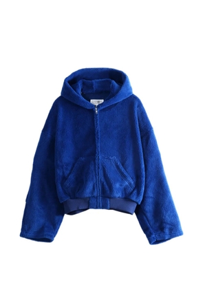 MM6 Maison Margiela fleece zip-up hoodie - Blue