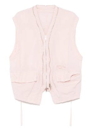 Undercover double zip vest - Pink