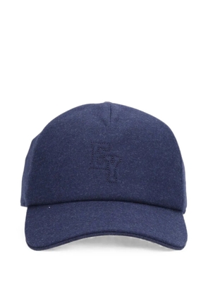 Eleventy logo-embroidered touch-strap baseball cap - Blue