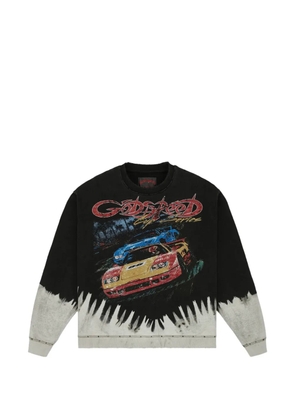 GODSPEED graphic-print distressed sweater - Black