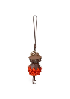 Borbonese doll-pendant key ring - Brown