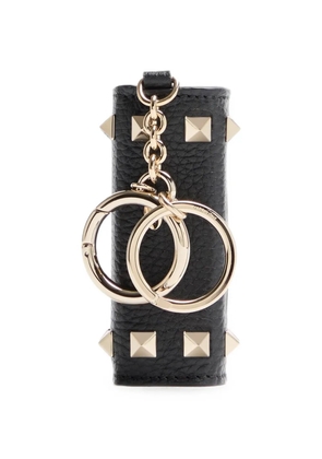 Valentino Garavani Rockstud charm in grainy calfskin - Black