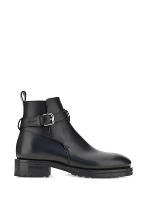 DSQUARED2 buckled leather ankle boots - Black