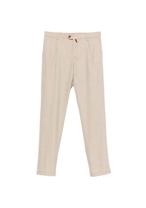 Kiton pleated straight-leg trousers - Neutrals