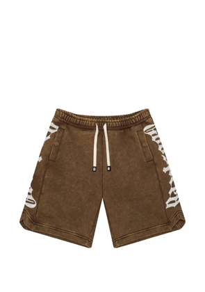 GODSPEED Courtside logo-print track shorts - Brown