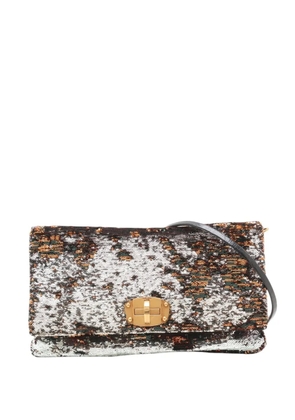 Miu Miu Pre-Owned 2010-2026 Leather Sequin crossbody bag - Brown