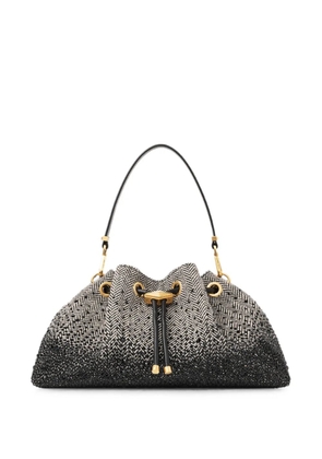 Jimmy Choo Bon Bon crystal-embellished shoulder bag - Black