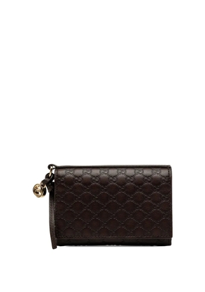 Gucci Pre-Owned 2000-2015 Guccissima Flap Case card holder - Brown