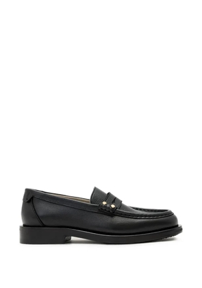 AllSaints Bloom stud-embellished penny loafers - Black