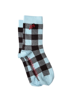 DAMSON MADDER logo-embroidered socks - Blue