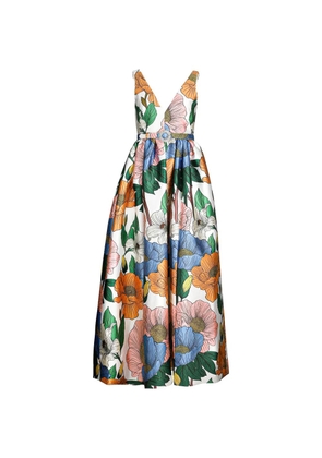 Borgo De Nor floral-print maxi dress - White