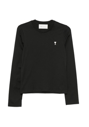 AMI Paris Ami de Coeur long-sleeve T-shirt - Black