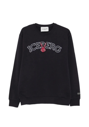 Iceberg logo-embroidered sweatshirt - Blue