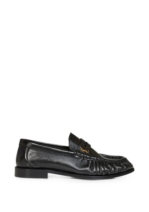 Saint Laurent Le Loafers supple in shiny leather - Black