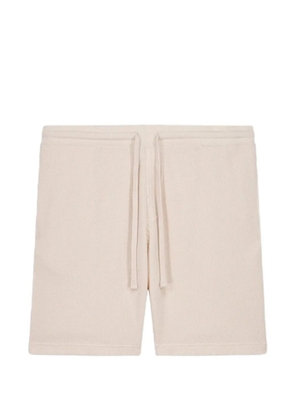 HARTFORD waffle-knit drawstring shorts - Neutrals