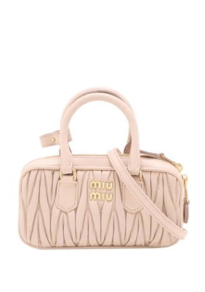 Miu Miu Pre-Owned 2020-2026 Matelasse Nappa Arcadie satchel - Pink