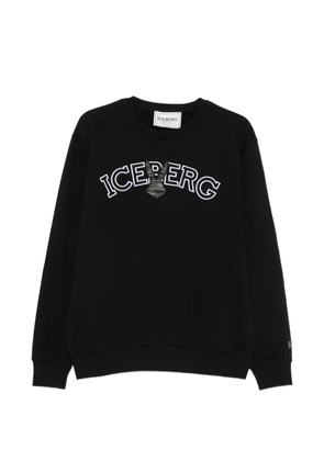 Iceberg logo-embroidered sweatshirt - Black