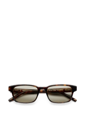 Chimi Kasi rectangle-frame sunglasses - Brown